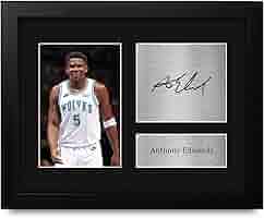 ファングッズ Anthony Edwards Autographed Basketball Anthony Edwards Minnesota Timberwolves Autographed White