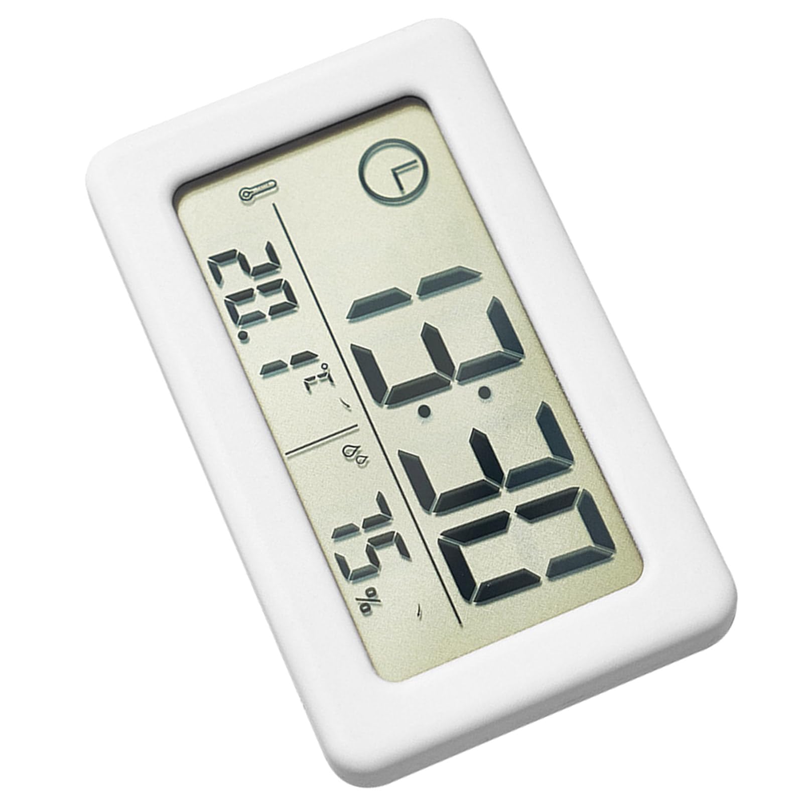 Zeizafa Thin Digital Clock with Temperature and Humiditys for Home Decoration