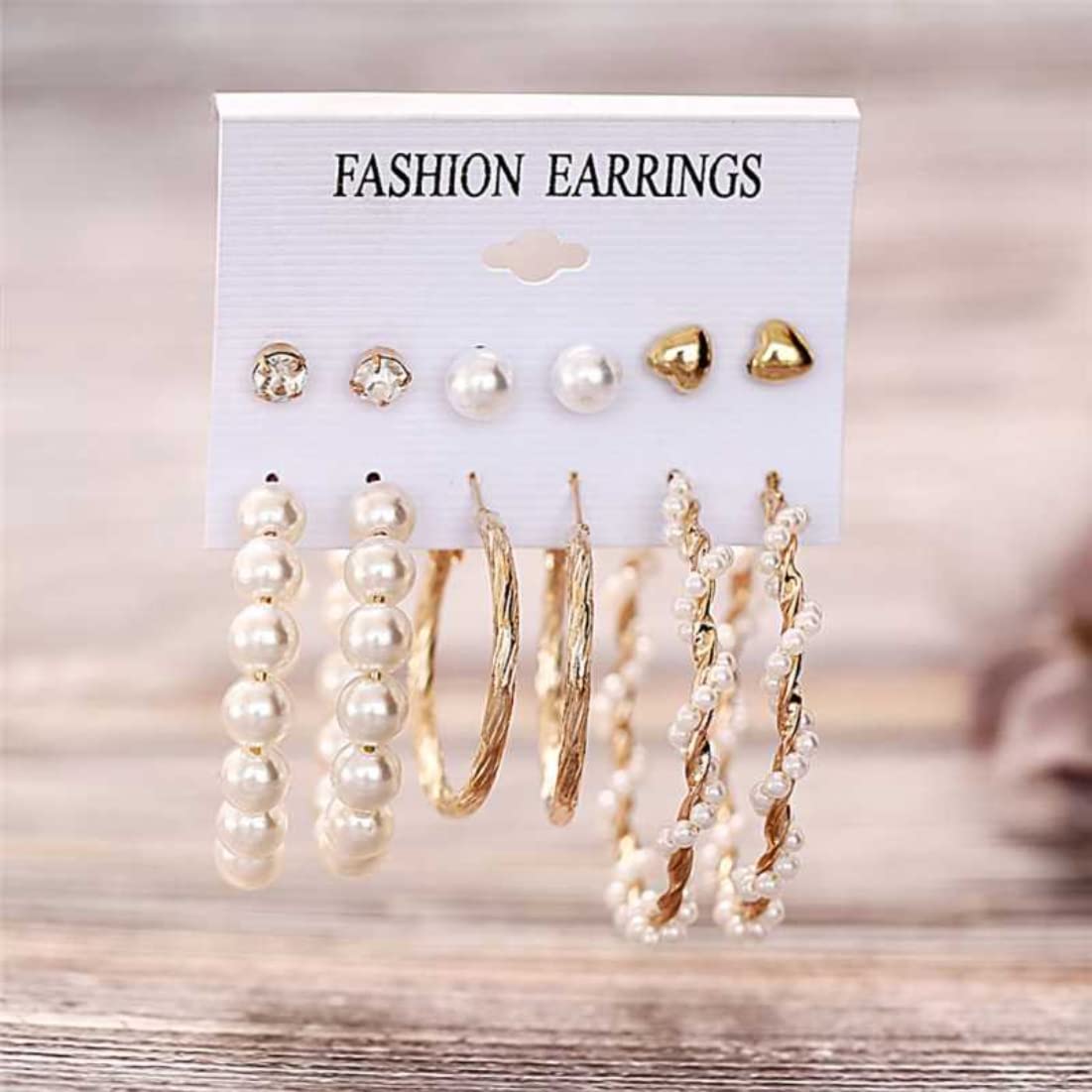 Plated Necklace & Earrings Combo Set ()