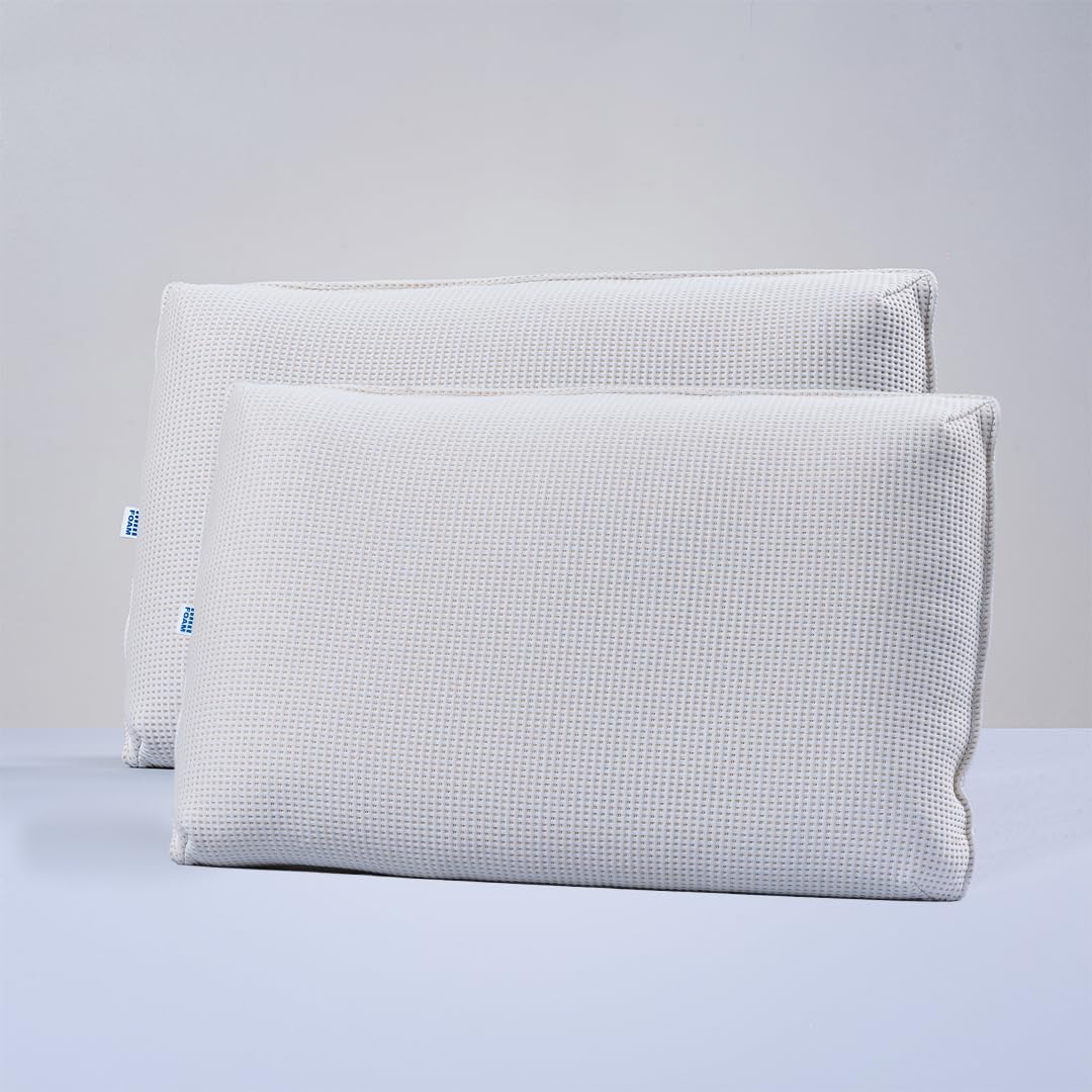 MM FOAM Dexxa Pillow- 100% Latex Pillow for Sleeping-Ultra Thin Pillow for Neck Pain Relief- Thin Anti- Slip Pillow for Neck Support (26 x 17.25 x 3.75 inches) - (Pack of 2)-image-29