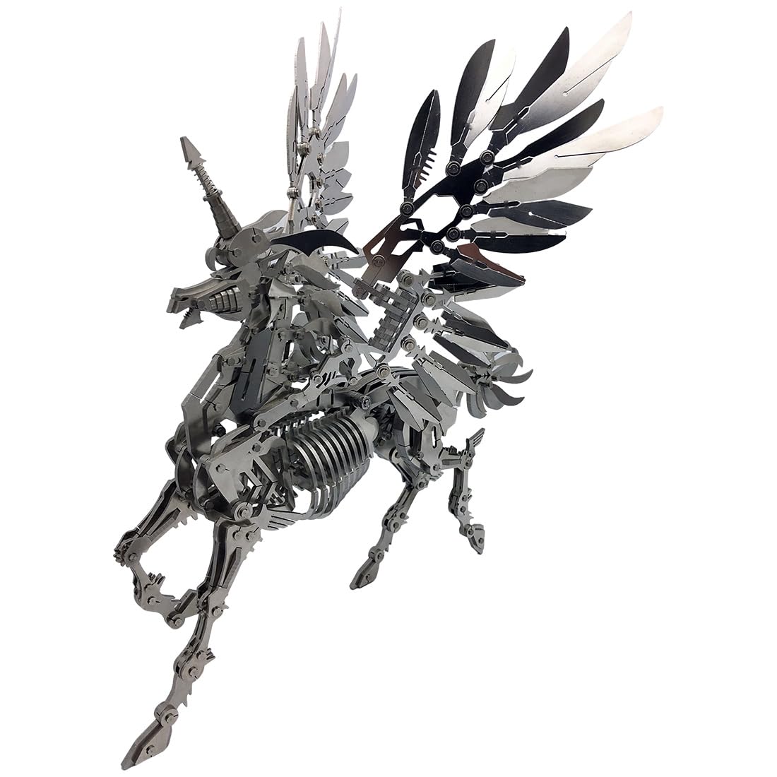 Rompecabezas de metal 3D, kit de modelo de caballo mítico mecánico, 559 piezas de criatura steampunk, rompecabezas de montaje DIY con detalles móviles, ideal para cumpleaños, día del padre y Navidad