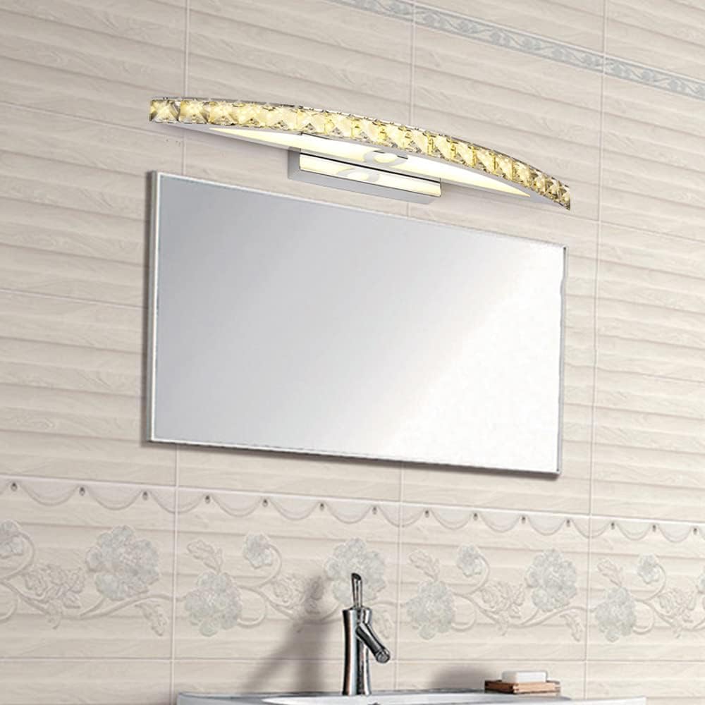 Generico Lampada frontale a specchio Lampada da bagno a LED Lampada da specchio for il trucco cromata Lampada da parete for specchio da bagno