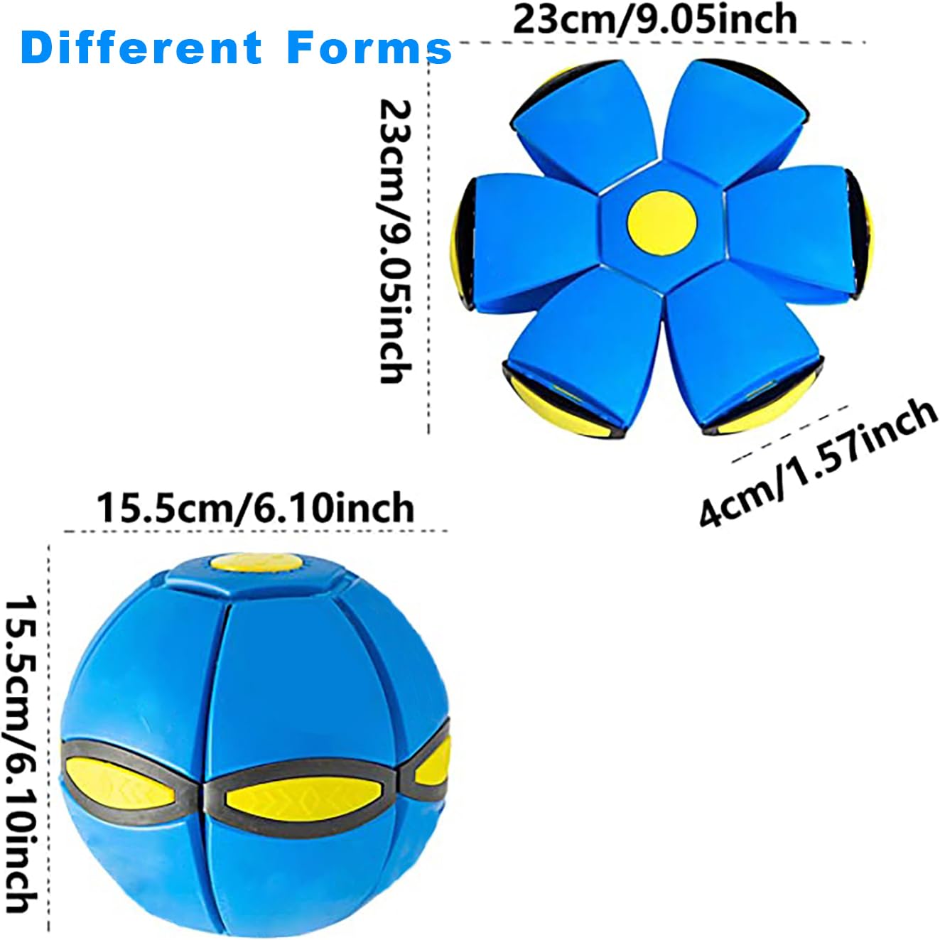 OOXYG 2Pcs Horse Ball Toy, Herding Ball for Horse Dog with 3 Lights, Interactive Toy Reduce Anxiety Relieve Stress, Horses Exercise Play Training Balls Blue and Green