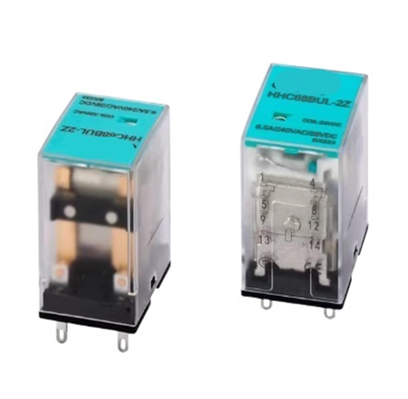 YMUGUEGH 1PCS HHC68BUL-2Z HHC68BUL-4Z HHC68AUL-2Z DC24V AC220V Relay(HHC68AUL-2Z AC220V)