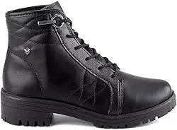 Coturno Feminino Mississipi Tratorado Cano Curto Napa Preto - 36