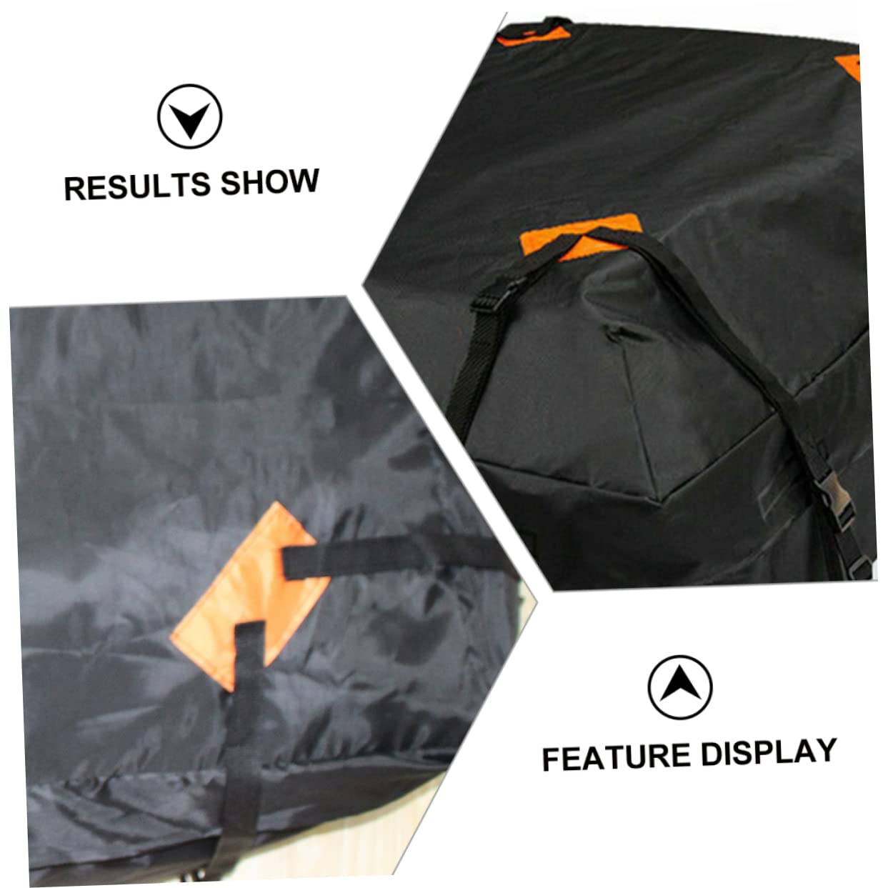 Parliky 1Pc Vehicle Roof Cargo Carrier Bag Durable Storage Pouch Capacity Rooftop Bag for Cars with Without Roof Rack Easy Installation Reliable
