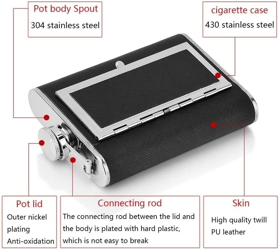 Flasque de poche anti-fuite en acier inoxydable pour transporter votre alcool