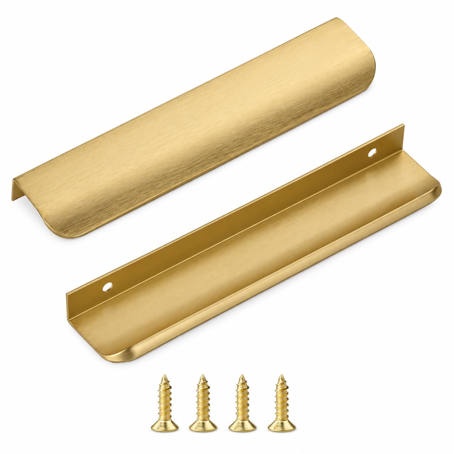 QZKJQDD Gold Kitchen Cupboard Handles, 200mm Gold Drawer Handles, 2 Pack â image 1