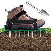 Ohuhu Lawn Aerator Shoes with Stainless Steel Shovel, Free-Installation Aerating Shoe with Hook & Loop Straps, Heavy…