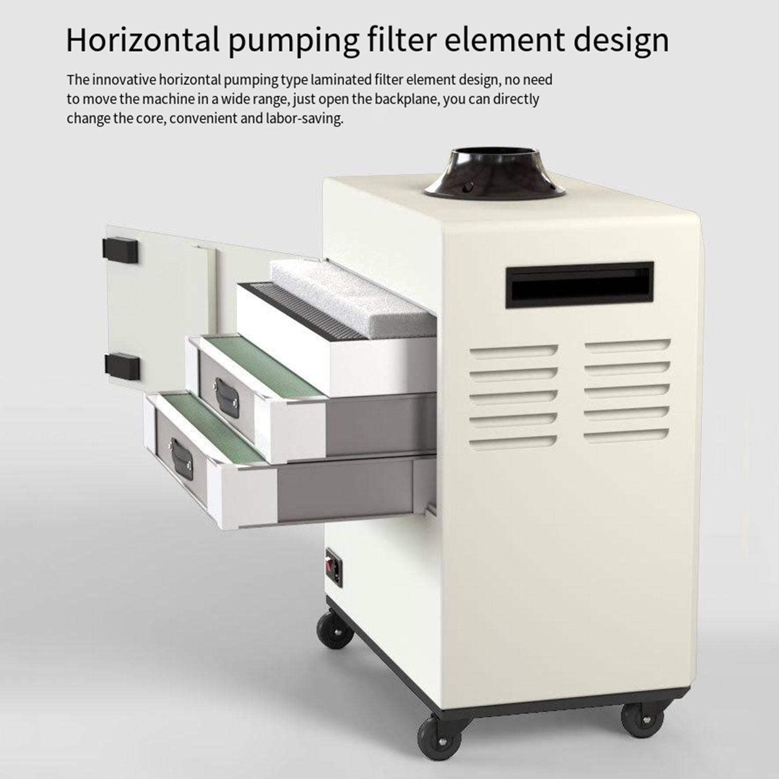 Extractor de humos de soldadura, absorbente de humo de 210 W con filtro de 3 etapas para una extracción eficiente de humos durante la soldadura