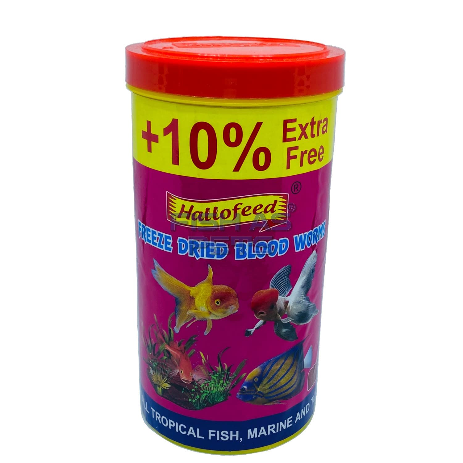 Hallofeed Freeze Dried Blood Worms For Fish- 55 Gm,All Life Stages