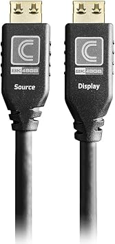 Comprehensive MicroFlexTM Pro AV/IT Integrator SeriesTM Active Ultra High Speed 8K 48G HDMI Cable with ProGripTM Jet Black 15ft