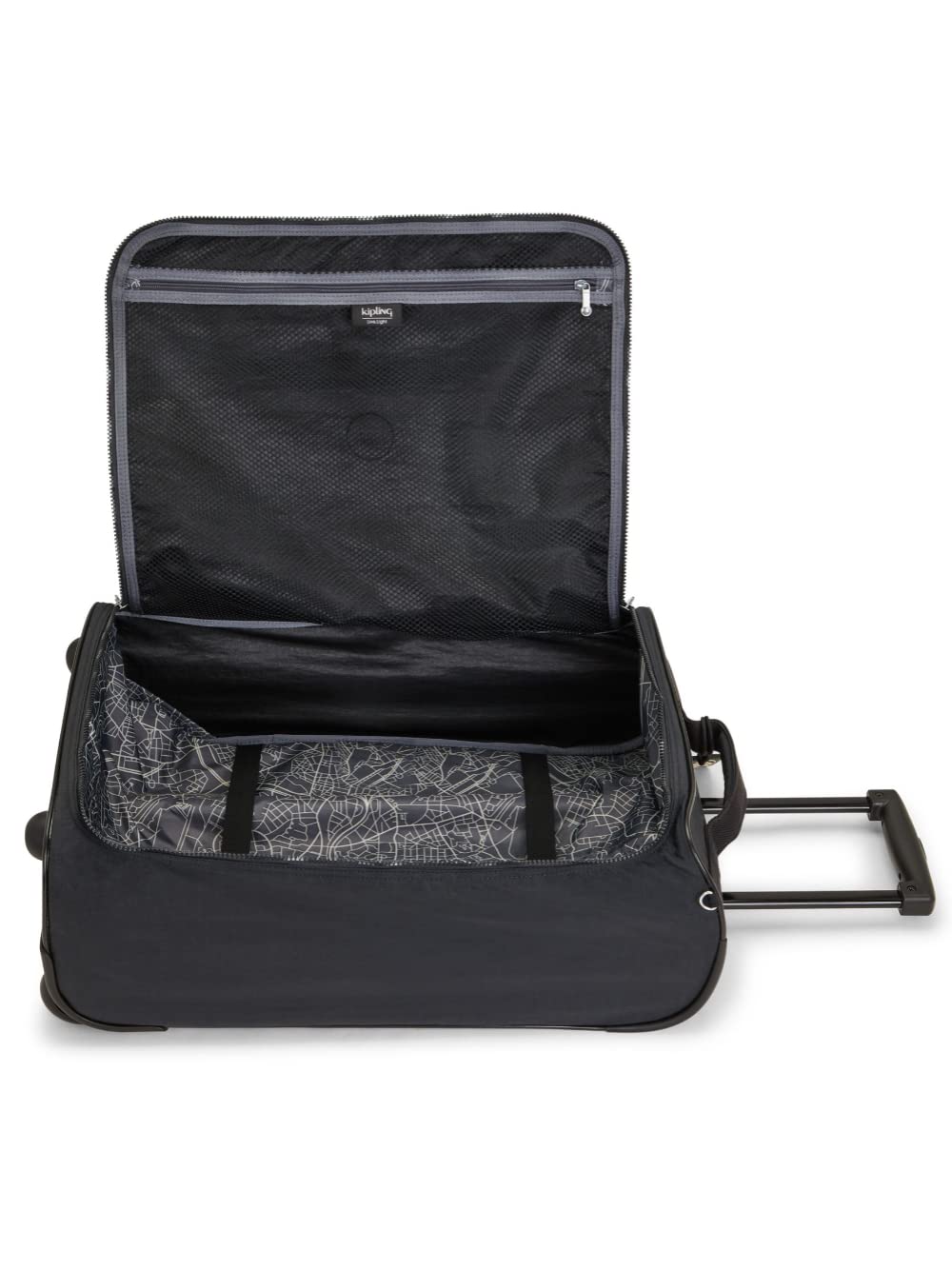 Kipling Teagan C Bolsa de Viaje con Ruedas Tamaño Cabina Extra Pequeña, para Llevar, Black Noir (Negro)