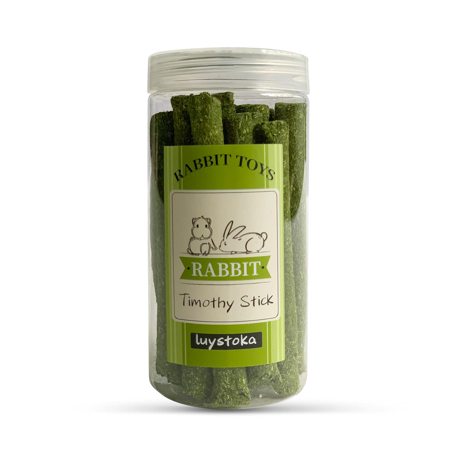 20PCS Timothy Hay Sticks Molar Chew Toys for Teeth Rabbit Supplies Guinea Pig Food Chinchillas Hamsters Bunny Snacks Squirrel Small Animals Chew Stick Treats