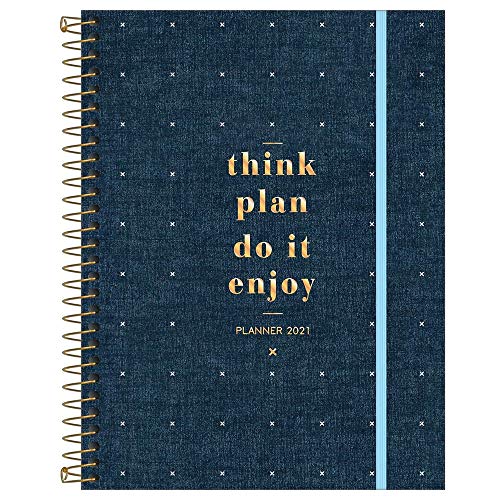 Agenda Espiral Planner Denin M7 2021 Tilibra