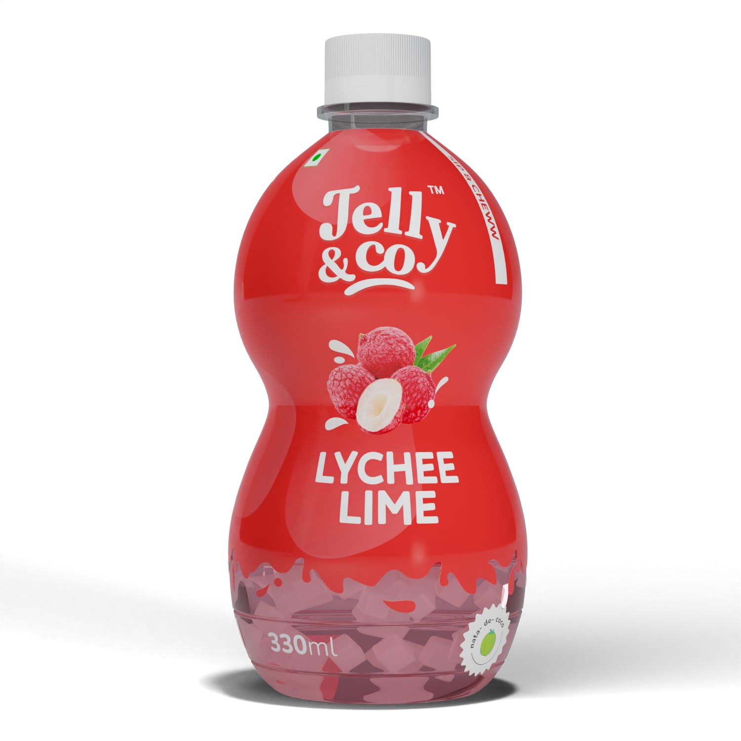 Jelly & Co Lychee Lime Fruit Juice | Rich in Vitamin C | No Preservatives, No Artificial Colors & Flavours | Goodness of Best fruits | Daily Dose of Fruit Nutrition | Tasty, Refreshing & Energising Drink | 330ml