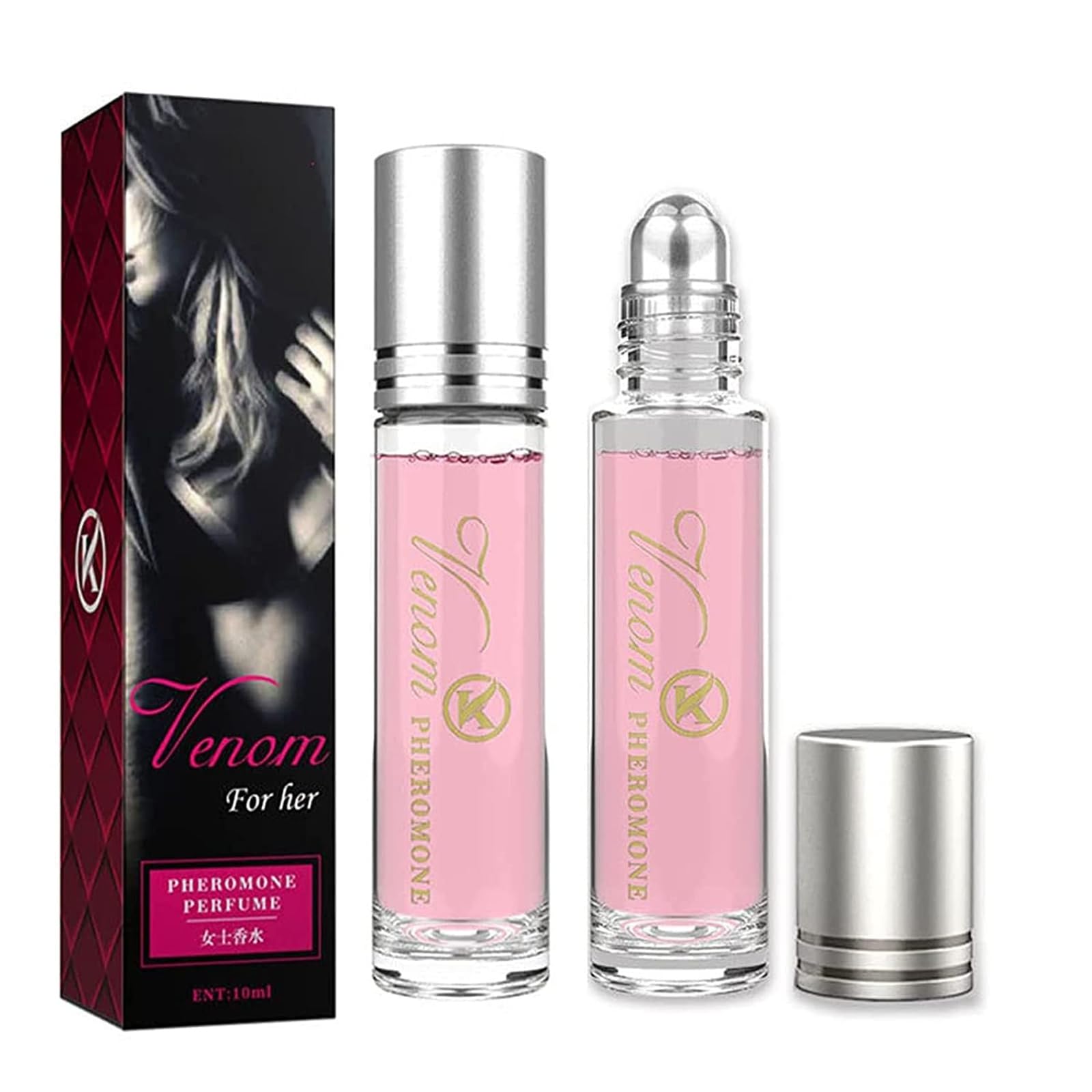 Gemse Pheromones Perfume for Women, Long-Lasting Phereau Perfume, Portable Venom Scents Roll On Perfume Fragrances, Women's Fragrances Phero Oil (2 Pcs)