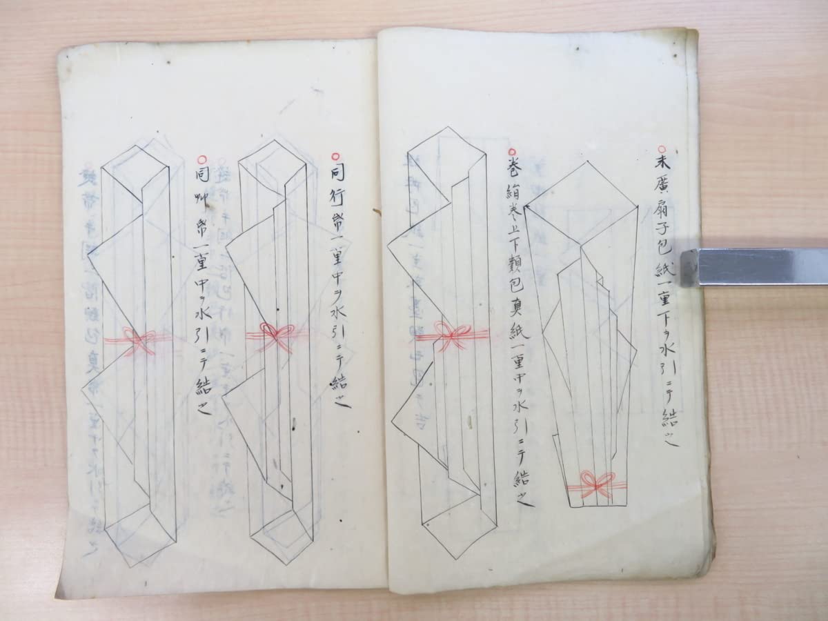 Amazon.co.jp: 写本 大森元府「嚢包令」江戸時代後期 折形の図入り写本