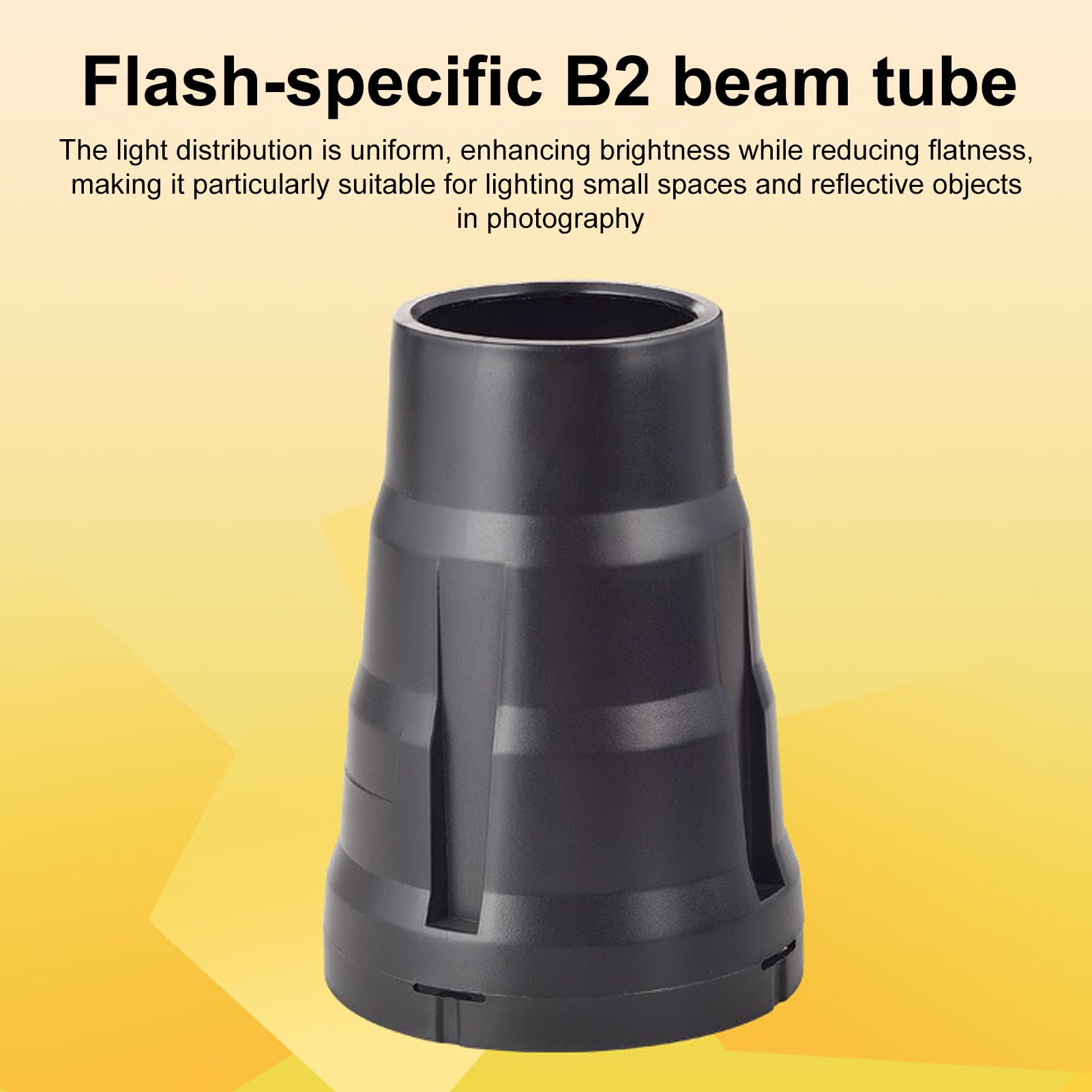 Denash Fotografia Snoot Conico Modificatore di Luce a Forma di Cono Luce Spot con Bordo Duro per Ritratti in Studio Riprese di Prodotti con Supporto Flash Universale per B1 B1X B2