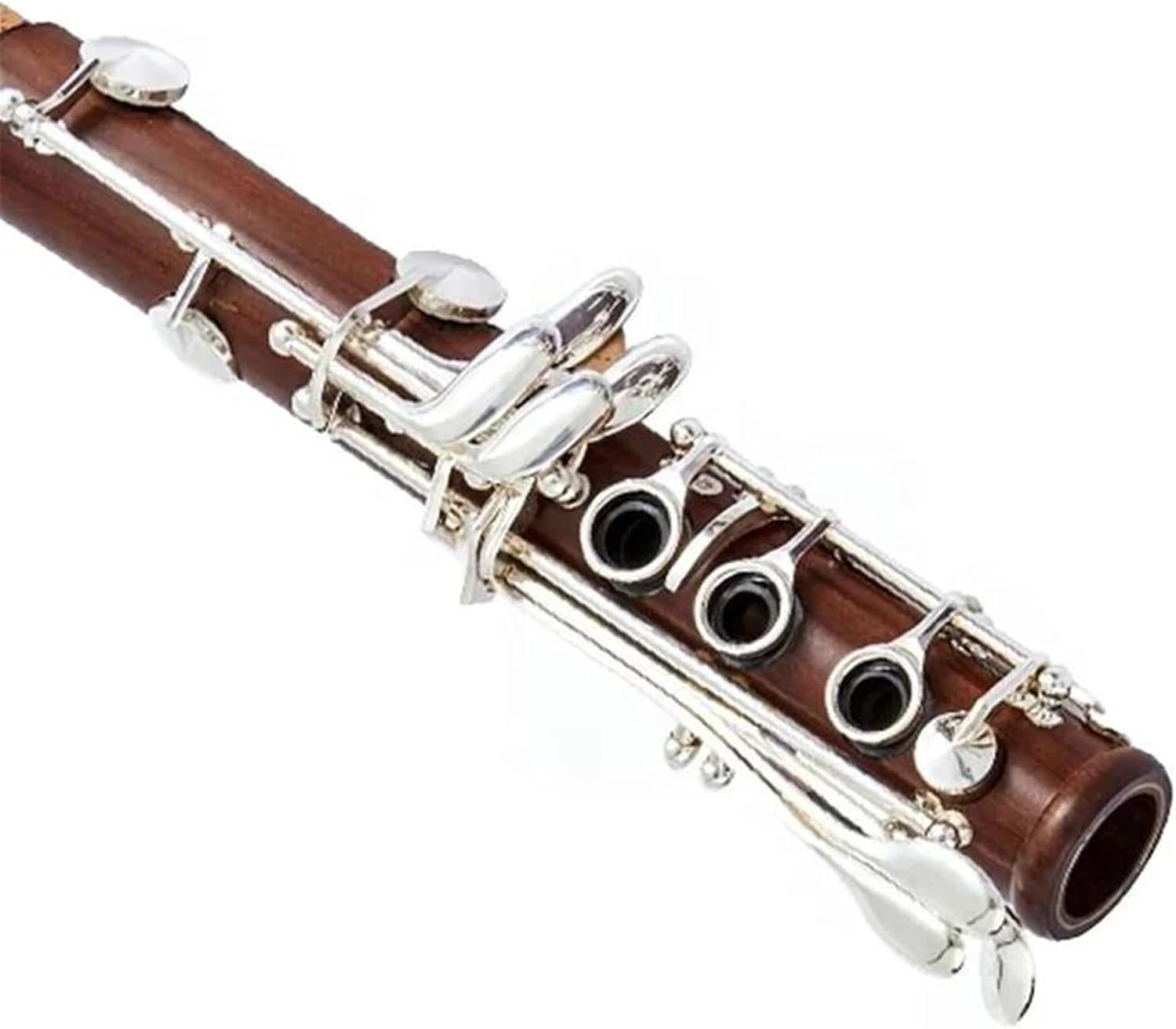 Professional 17 Key Clarinet Rosewood Solid Silver Key BB Tone Clarinet Instrument