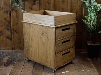 Amazon｜インサイドワゴン キャスター付き アンティークブラウン