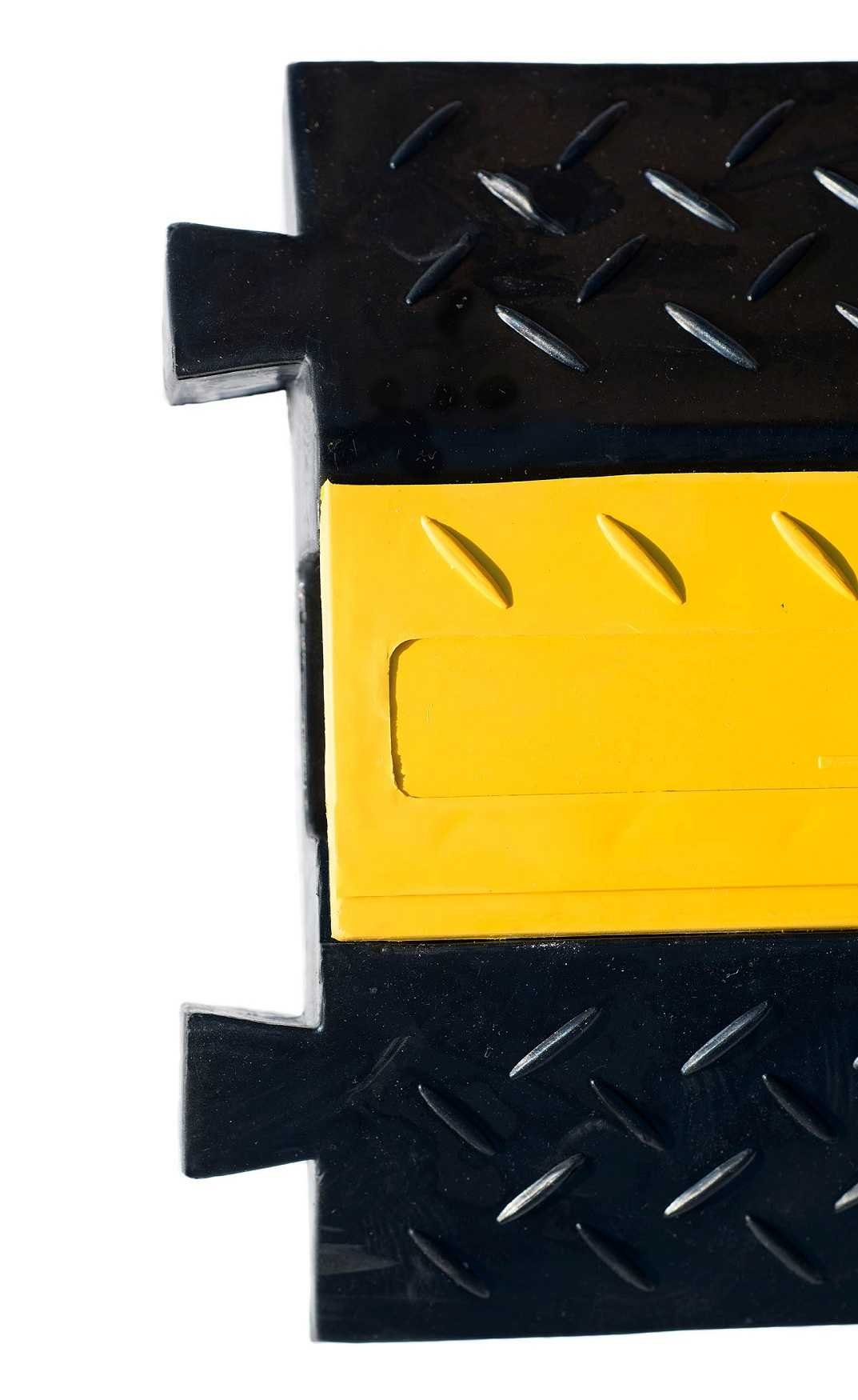 Kabelbrücke PRO-Set – 1 Kanal, 30° Bogen & Endstücke, Gummiert, Belastbar Bis 10 Tonnen, 45x35 Mm Kanal