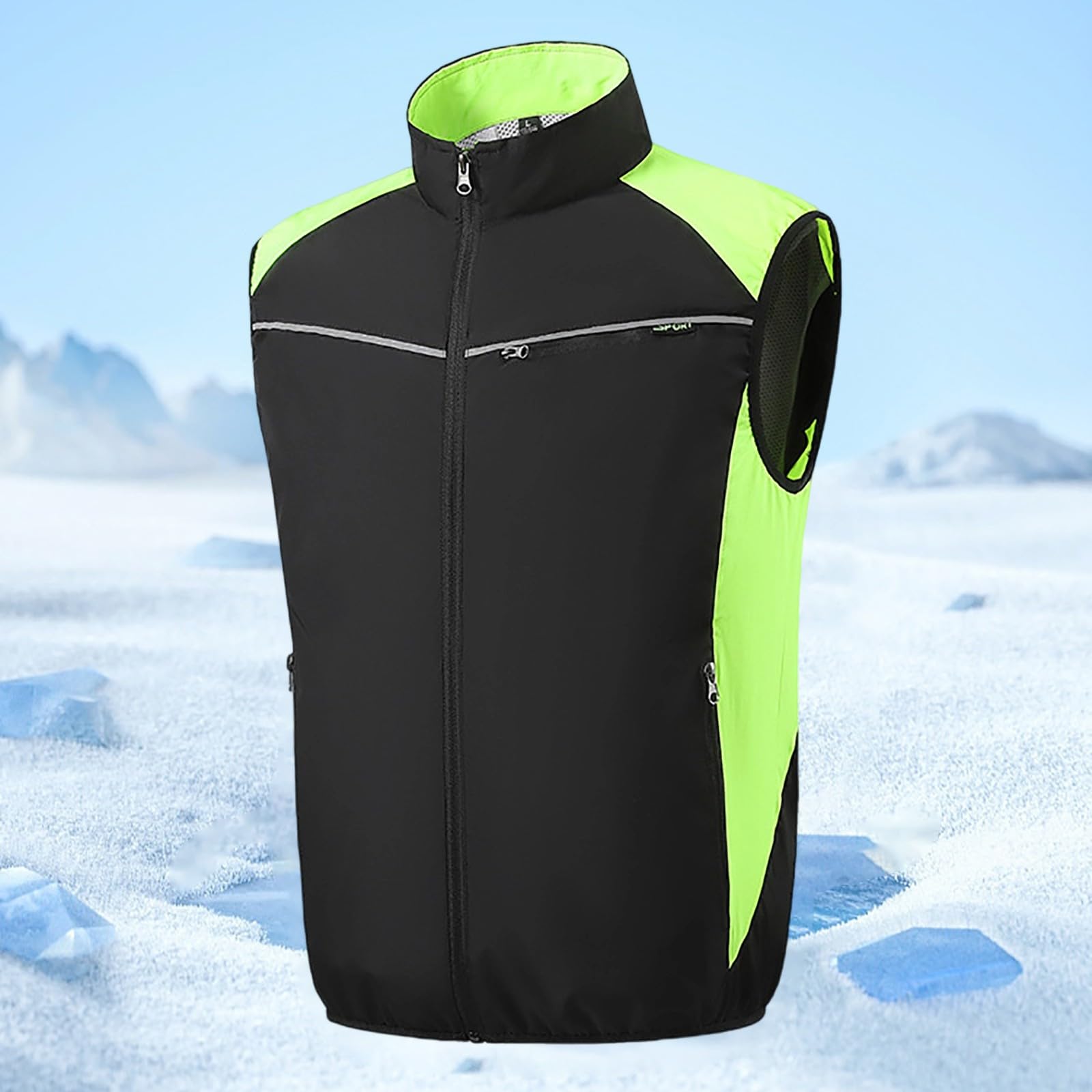 Débardeur Sexy Homme Musculation Maillot De Corps Manche Longue sans Manches Respirant Confortable Musculaire Décontracté Entraînement à Fermeture Éclair Coupe Slim Athlétique Extensible pour Été