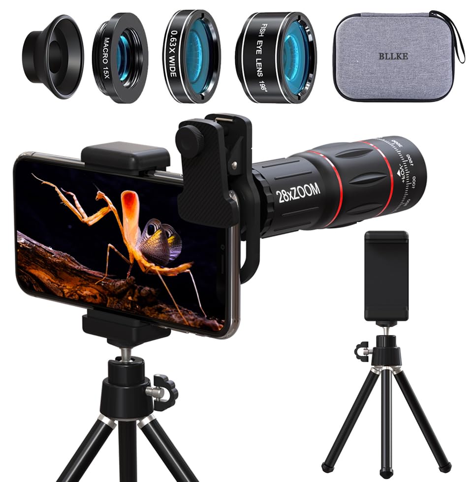 Amazon.co.jp: 4in1スマホ 望遠レンズ セット HD28倍単眼鏡 小型