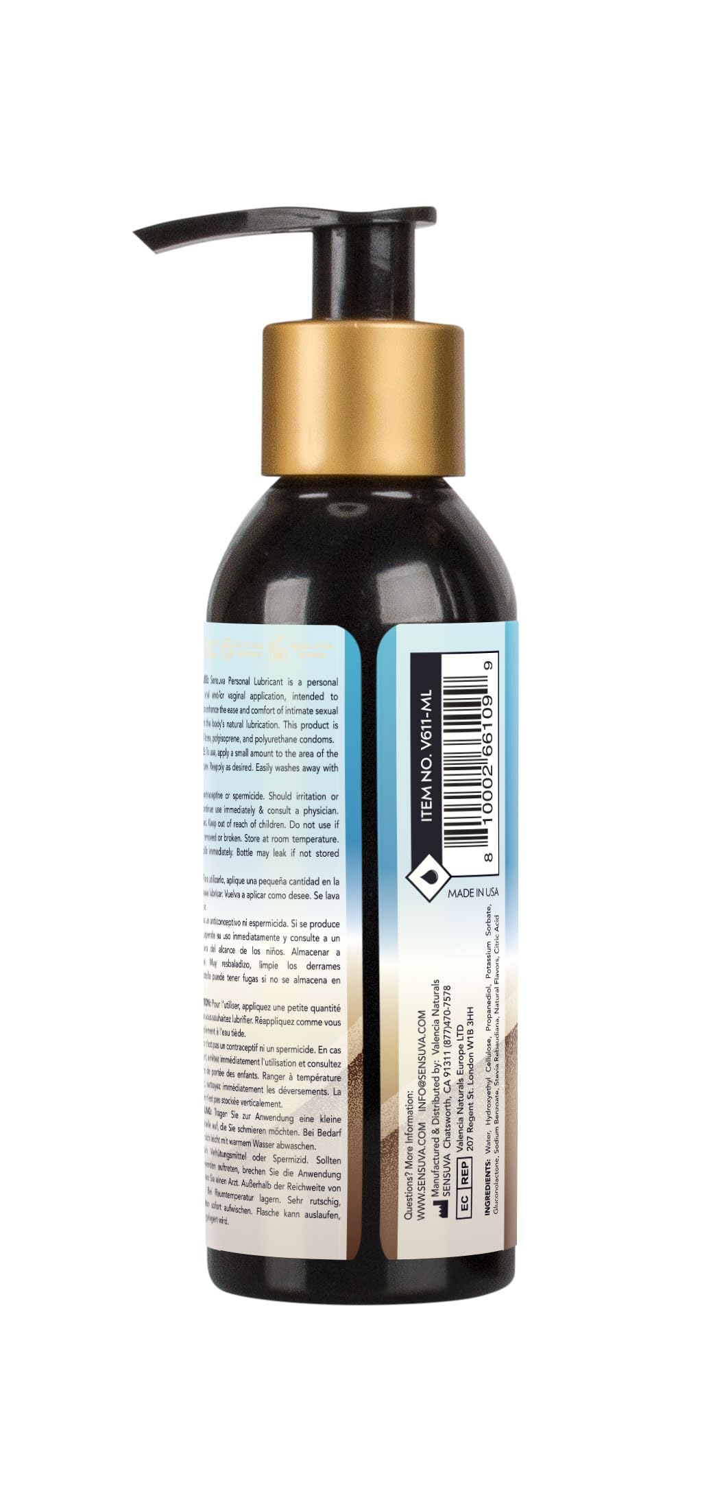 Amazon.com: Natural Water-Based Personal Lubricant | Exotic Coconut | 4  fl.oz. : Health & Household