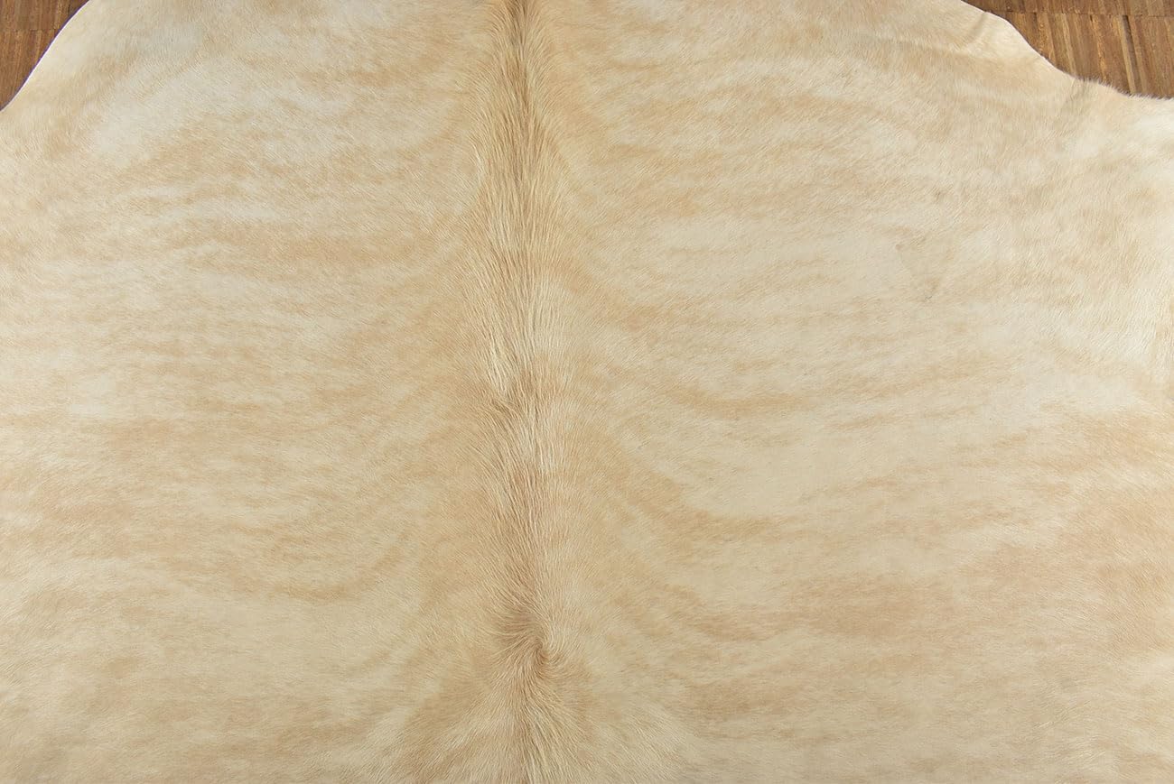 generisch KUHFELL STIERFELL RINDERFELL BEIGE Natur CA. 200 x 190 cm Fell Teppich VON KUHFELLE ONLINE