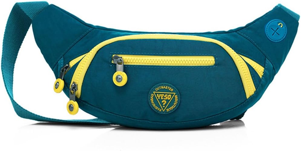 Yeso Cute Water-resistant Nylon Fanny Packs For Women And Men - Mini Dumpling Waist Packs Hip Bags For Running Hiking Travel Sport Fishing