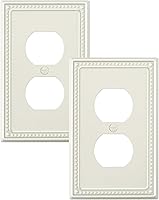 Vista 128 de Paquete de 2 cubiertas de placa de interruptor de luz de doble palanca, cubiertas decorativas de placa de doble interruptor Pearls, placa de pared