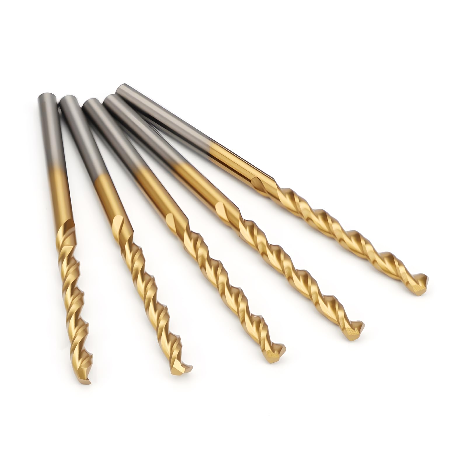 5Pcs 3.2mm Metal Drill Bits, M35 HSS 5% Cobalt Drill Bits for Hard Steel