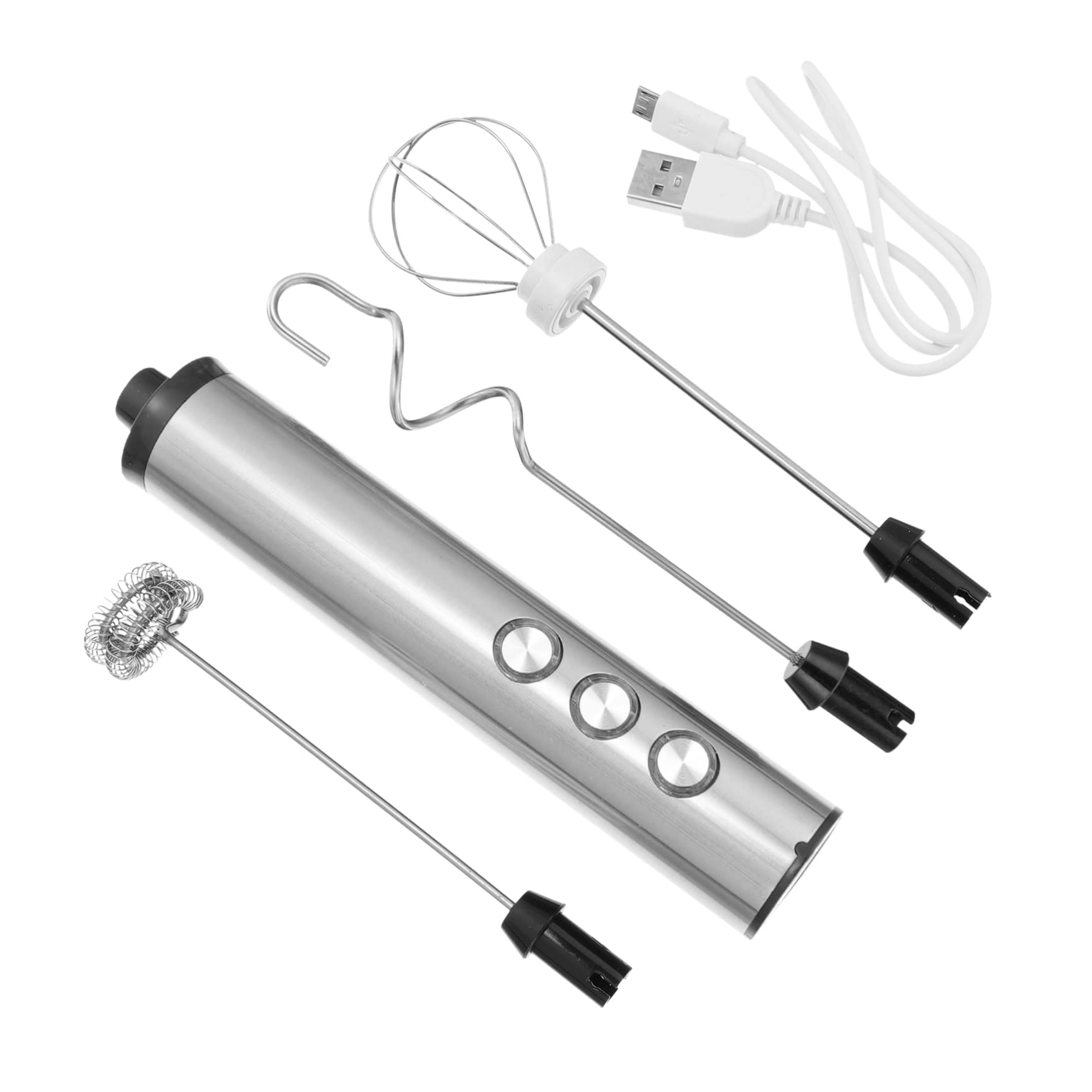 PRETYZOOM 1 Set Electric Milk Stirrer Frother Drink Foamer Whisk Mixer Egg Electric Drink Mixer Milk Frother Pitcher