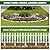 ULIOK Decorative Garden Fence, 32 Panels No Dig Fence 45.3ft(L) x13in(H) Animal Barrier for Dog Rabbit, Arched Flower Bed Wire Border Rustproof Metal Panel Fencing for Yard Patio Outdoor Decor