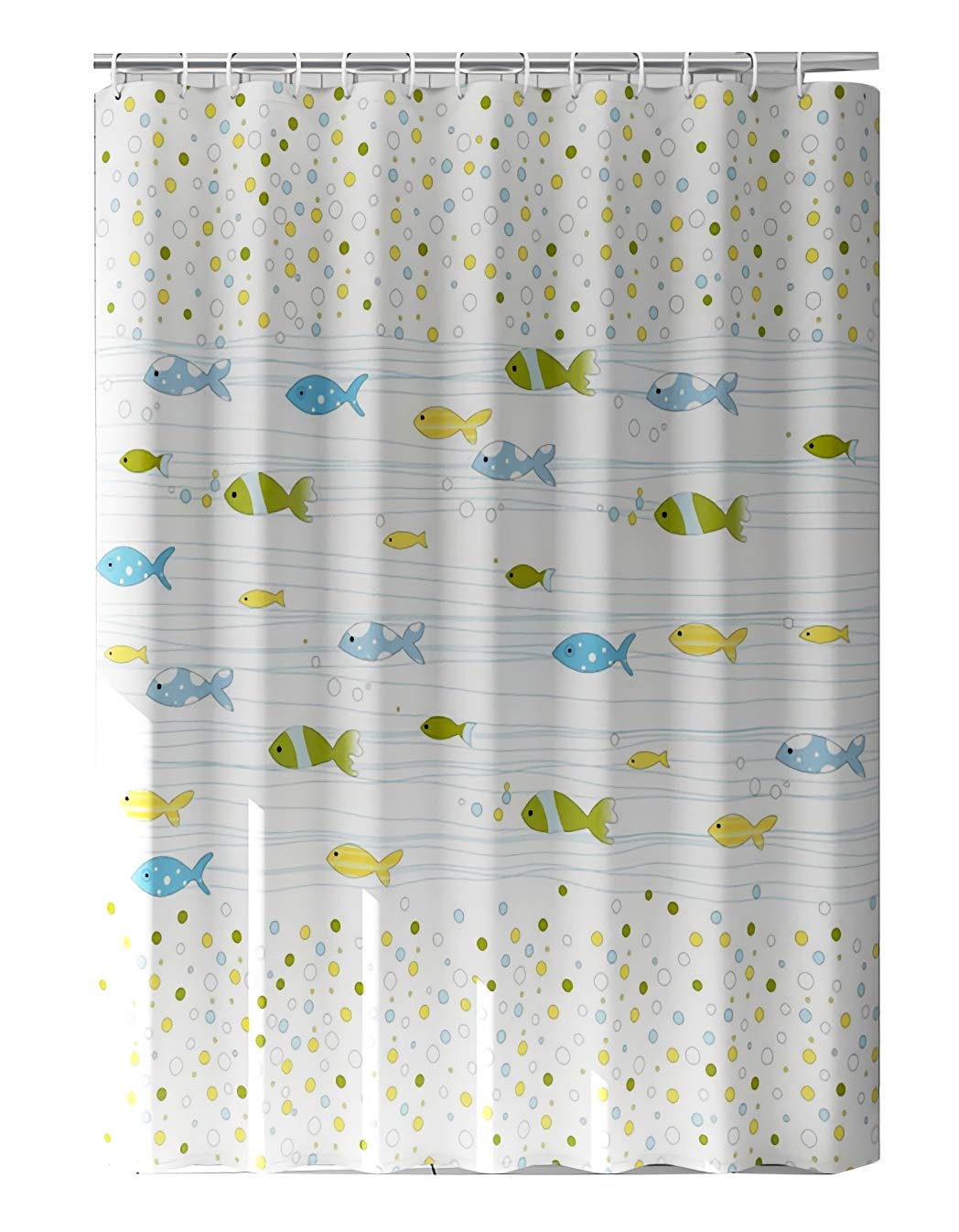 Rideau de douche anti-moisissure lavable JCWL MX en tissu imperméable avec crochets de fixation