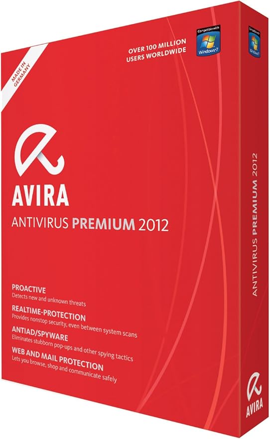 Avira AntiVirus Premium 2012 (PC) - 1+1 User 1 Year License ...