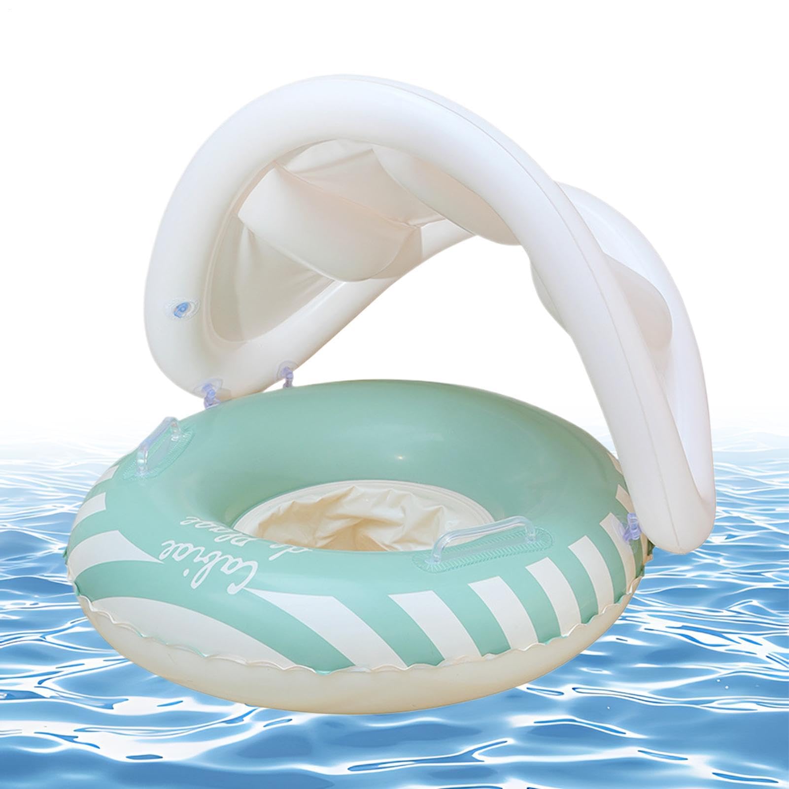 Asiento de natación para niños con techo inflable protector de piscina 8
