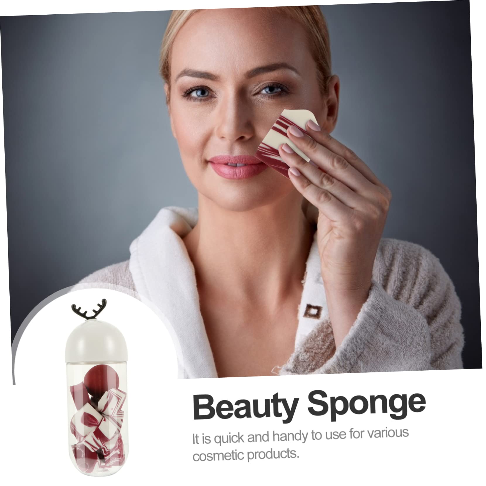 VALICLUD 1Set Makeup Sponge Beauty Applicator Kit for Foundation Concealer Blusher and More Soft Bouncy and Portable Cosmetic Tool present for Makeup Lovers