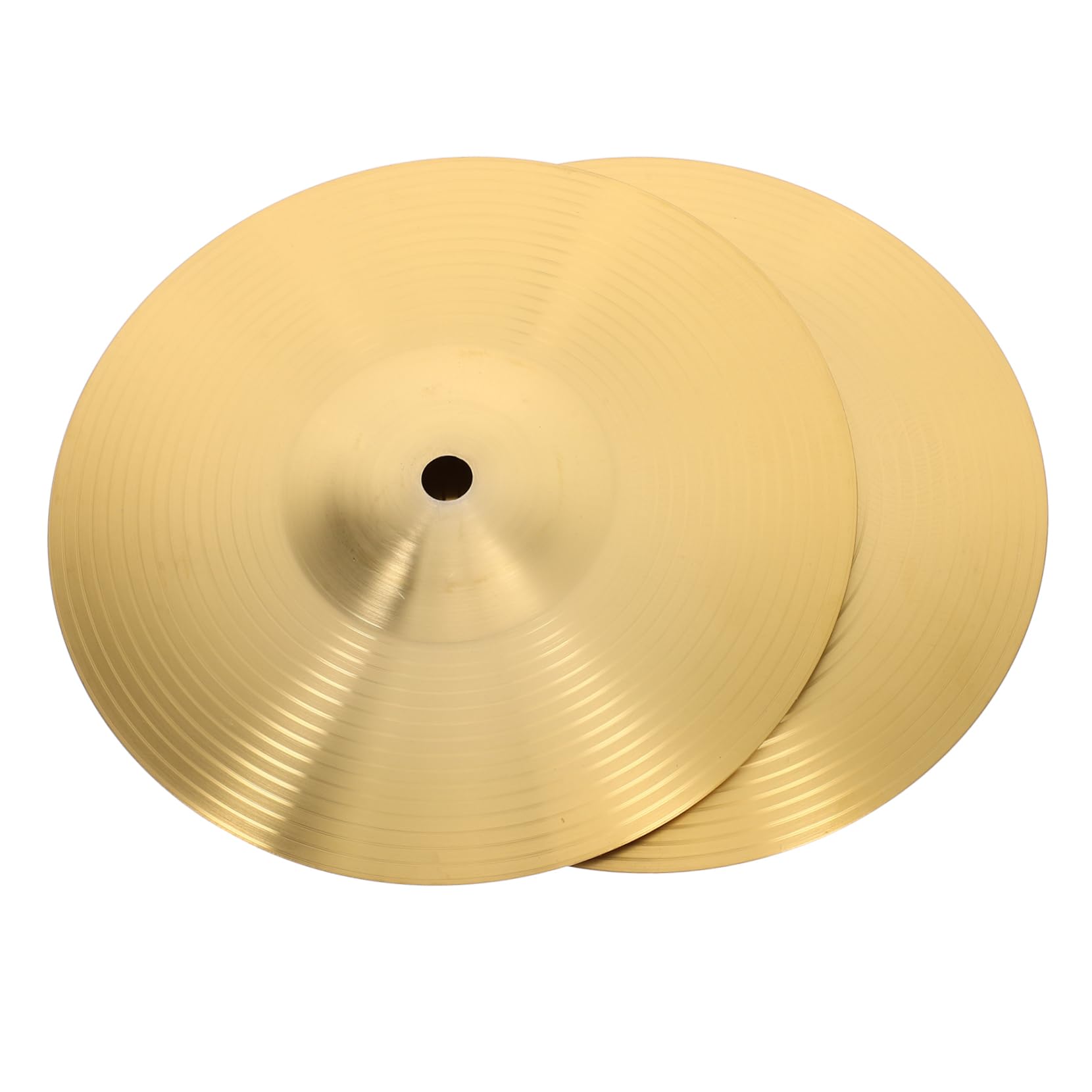 Levemolo 2pcs Set Splash Cymbals for Drum Set Lightweight Durable Cymbals Sound with Smooth Edges for Practice and Performance