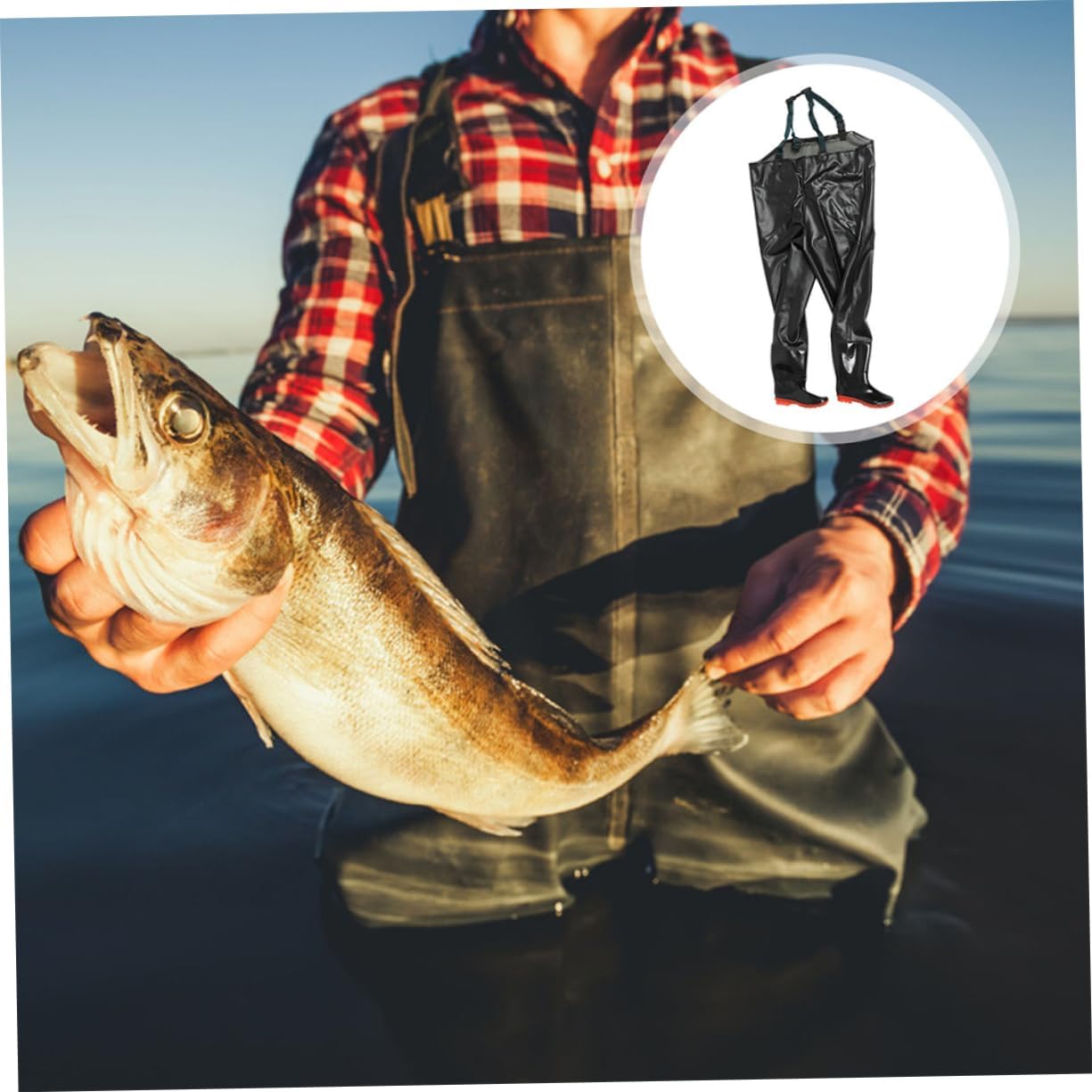 Fishing Pants Wading Suits for Men Construction Lightweight Design for Outdoor Fishing River Hiking and Water Activities