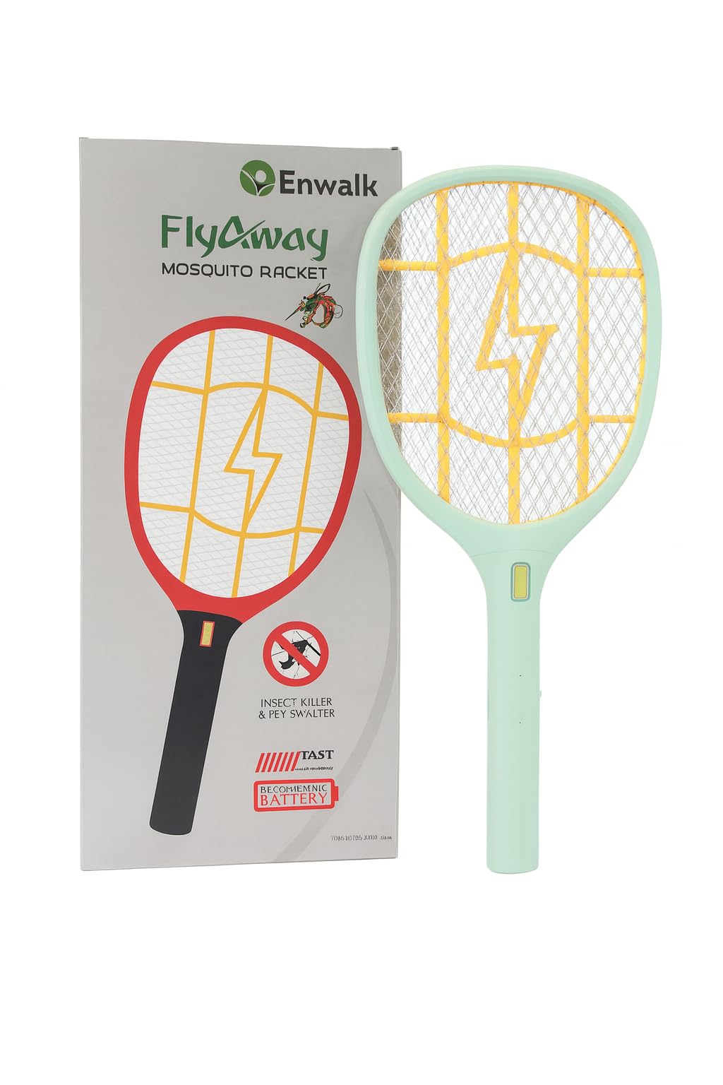 ENWALK Flyaway Mosquto Racket, Electric Mosquito Racket, 230V High Voltage, 600mAh Lithium Battery, LED Light, Type-C Charging-picture-12
