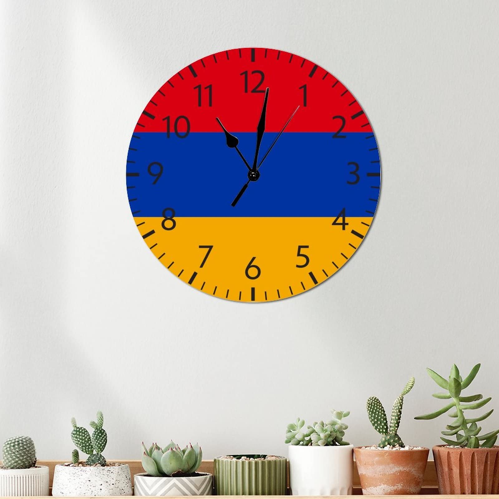 Wandklok met een afbeelding van oud hout | Dutch Sprinkles