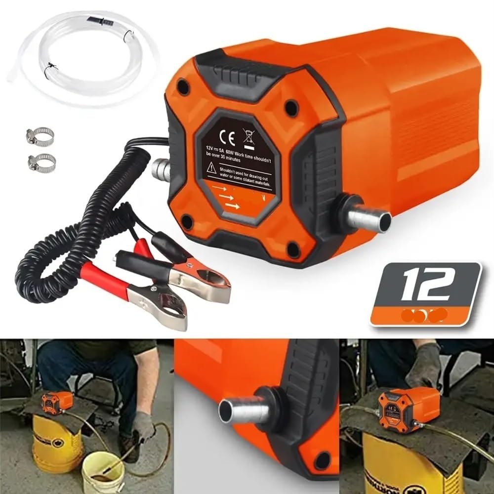 COMODO de succión de Aceite 60W 12V para Transferencia de Fluido del Motor de Barco Marino Compatible con el automóvil