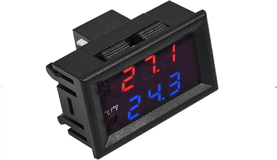 Temperature Controller with Probe,DC12/24V XD-2048 Digital LED Microcomputer Thermostat Switch Temperature Controller,High Temperature Protection(D-2048(12V))