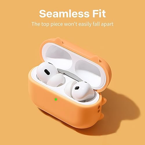 Miniatura 7 de Funda para Airpods de 2 generación1 generación, bonita funda protectora de silicona suave con llavero compatible con Apple Airpods 2 y 1, LED