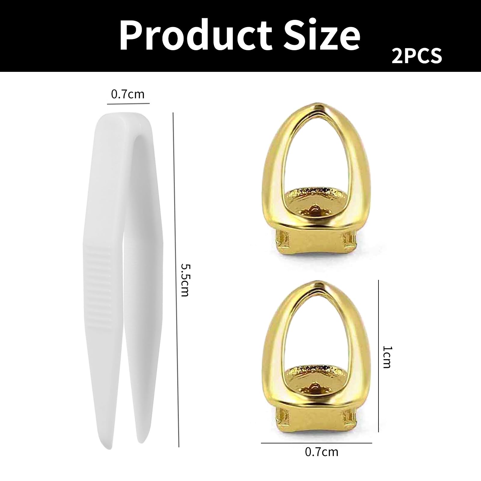 2 Pcs Tooth Grills Mouth Grill Caps for Teeth Jewelry Hollow Design Hip Hop Party Accessories Stylish Grillz for Your Teeth for Cosplay and Costume Events - Image 2