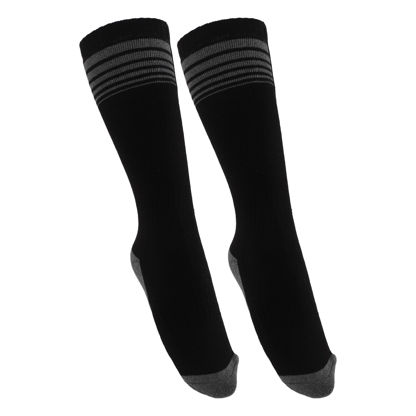 Knitted Warm Socks Men's and Women Electric Heated Socks Cotton Foot Warmer with Battery Box Bottom Heating Pad for Winter Ski Camping or Cold Areas