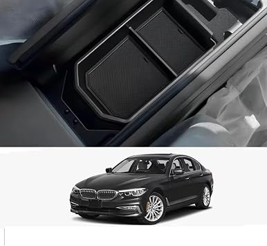 Fit for BMW 5 Series 525 530 540 2018-2025,Armrest Storage Box,Center Console Tray Accessories,Organizer Case Center Console,Armrest Box Tray Center Console,Car Supplies