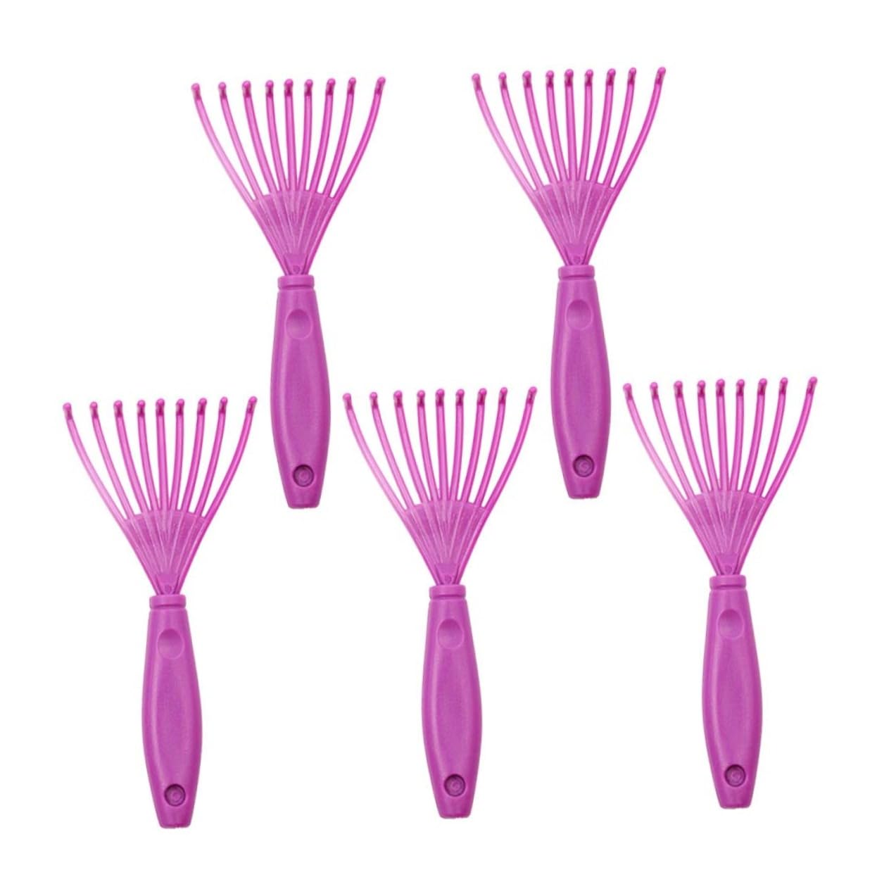CIYODO 5pcs Curly Hair Comb Cleaning Claw Hook Pet Grooming Comb Kit Hair Brush Cleaner Tool for Cat Dog